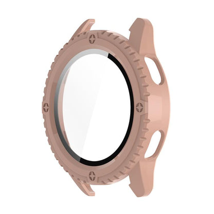 Pour Xiaomi Watch S3 ENKAY Hat-Prince Film de protection d'écran en verre trempé à couverture complète intégré avec coque de protection en PC (rose)