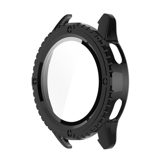 For Xiaomi Watch S3 ENKAY Hat-Prince Full Coverage Tempered Glass Film Integrated PC Watch Cover(Black)