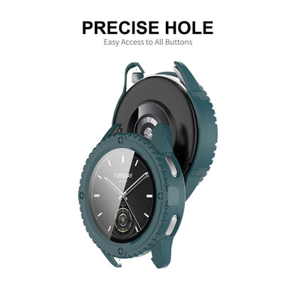 Pour Xiaomi Watch S3 ENKAY Hat-Prince Film en verre trempé à couverture complète, coque de protection intégrée en PC (Blanc ivoire)