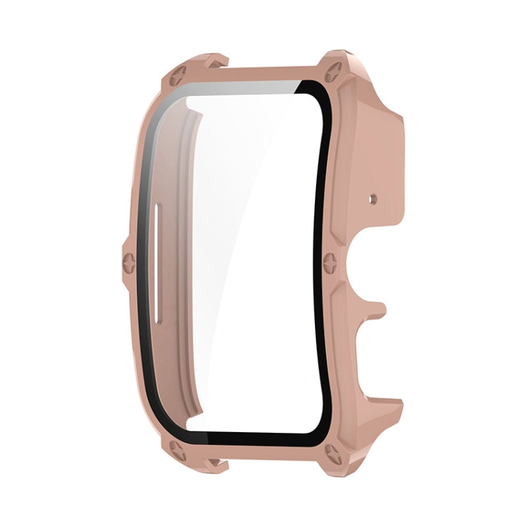 Pour OPPO Watch 4 Pro ENKAY Hat-Prince Film de protection en verre trempé à couverture complète intégré à une coque de montre en PC (Rose)