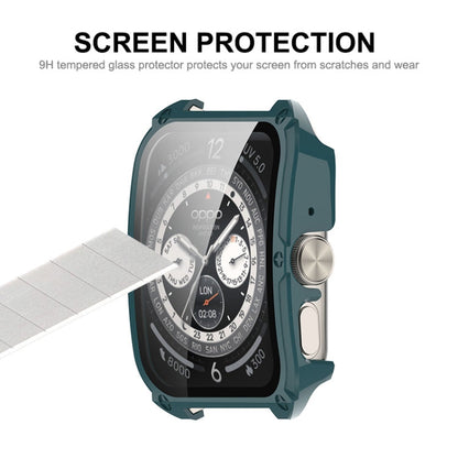 For OPPO Watch 4 Pro ENKAY Hat-Prince Full Coverage Tempered Glass Film Integrated PC Watch Cover(Black)