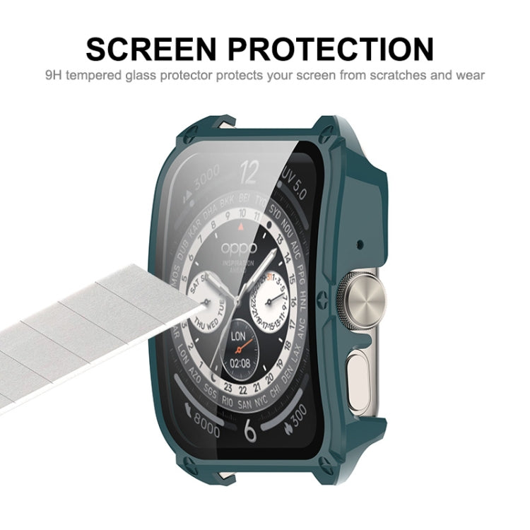 Pour OPPO Watch 4 Pro ENKAY Hat-Prince Film de protection en verre trempé à couverture complète intégré à une coque de montre en PC (Rose)