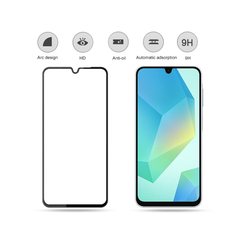 For Samsung Galaxy A16 5G mocolo 2.5D Full Glue Full Cover Tempered Glass Film