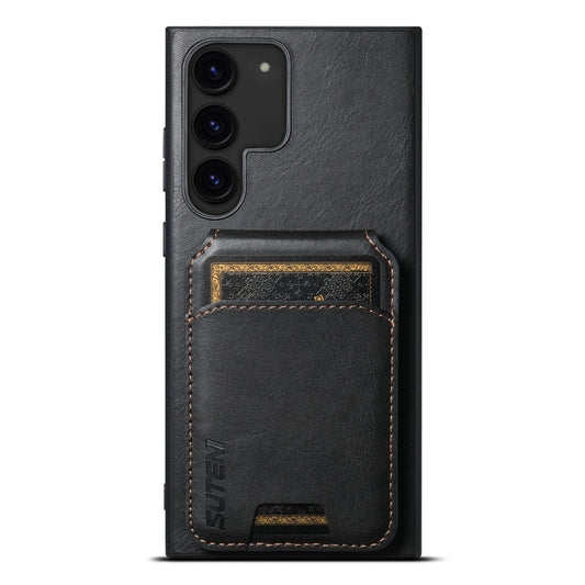 For Samsung Galaxy S24+ 5G Suteni H02 Leather Wallet Stand Back Phone Case(Black)
