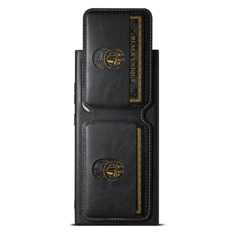 For Samsung Galaxy S24 Ultra 5G Suteni H02 Leather Wallet Stand Back Phone Case(Black)