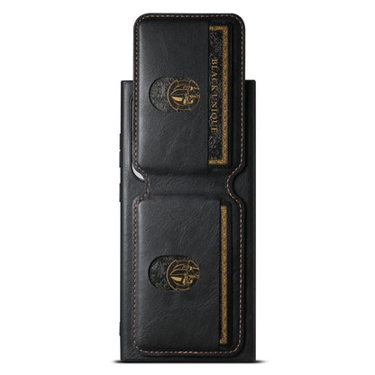 For Samsung Galaxy S24 Ultra 5G Suteni H02 Leather Wallet Stand Back Phone Case(Black)