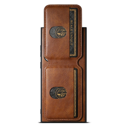 For Samsung Galaxy S24 Ultra 5G Suteni H02 Leather Wallet Stand Back Phone Case(Brown)