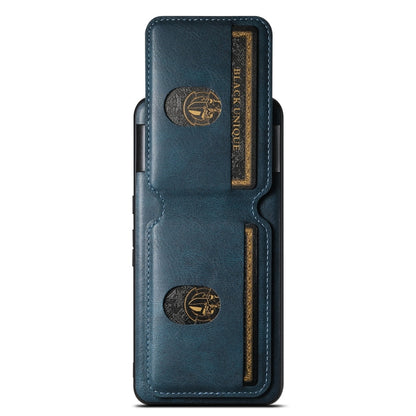For Google Pixel 6 Suteni H02 Leather Wallet Stand Back Phone Case(Blue)