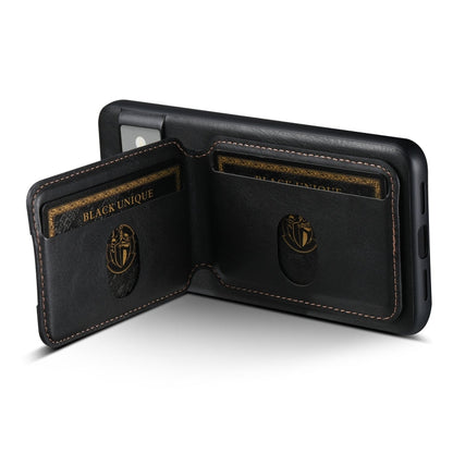 For Google Pixel 7 Pro Suteni H02 Leather Wallet Stand Back Phone Case(Black)