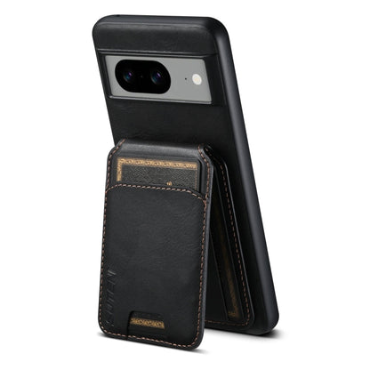 For Google Pixel 8 Pro Suteni H02 Leather Wallet Stand Back Phone Case(Black)