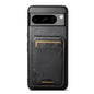For Google Pixel 8 Pro Suteni H02 Leather Wallet Stand Back Phone Case(Black)