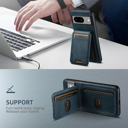 Pour Google Pixel 10 Pro Suteni H02 Étui portefeuille en cuir avec support arrière pour téléphone (bleu)