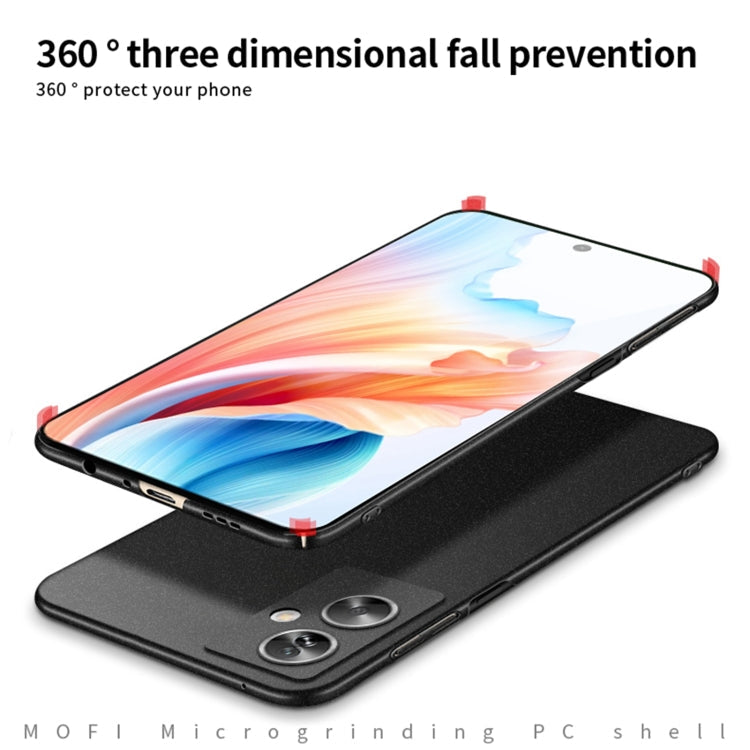 For OPPO A2 / A79 5G MOFI Fandun Series Frosted PC Ultra-thin All-inclusive Phone Case(Red)