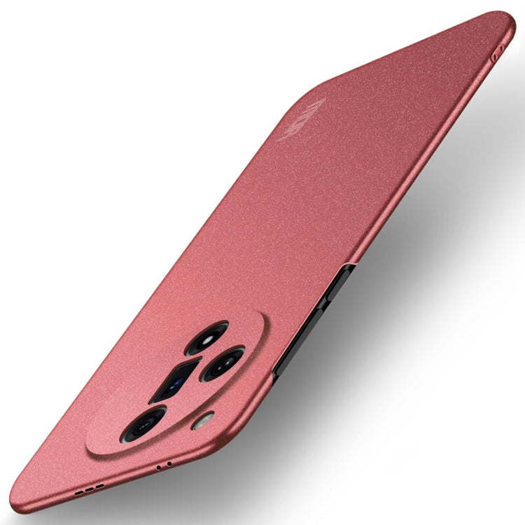 Pour OPPO Find X7 Ultra Coque de téléphone tout compris ultra-mince en PC givré série MOFI Fandun (Rouge)