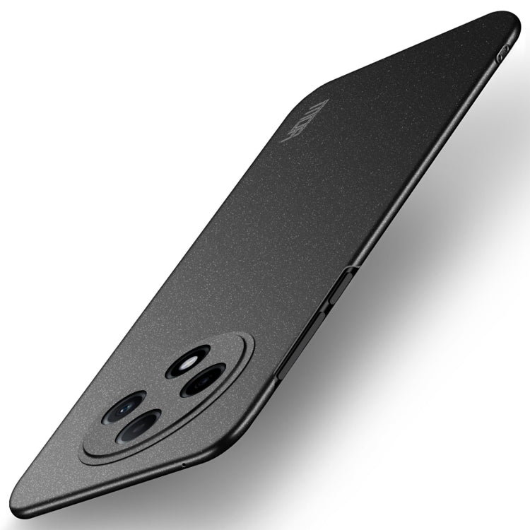 Pour OPPO A3 Pro Étui de téléphone tout compris ultra-mince en PC givré série MOFI Fandun (Noir)