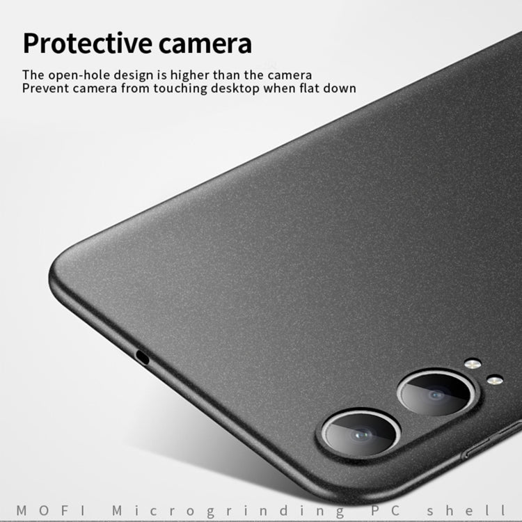 For OPPO K12x MOFI Fandun Series Frosted PC Ultra-thin All-inclusive Phone Case(Black)