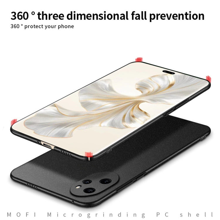 Pour Honor 100 Pro MOFI Fandun Series Coque de téléphone tout compris ultra-mince en PC givré (noir)