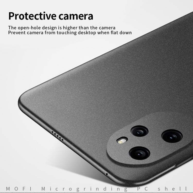Pour Honor 100 Pro MOFI Fandun Series Coque de téléphone tout compris ultra-mince en PC givré (noir)