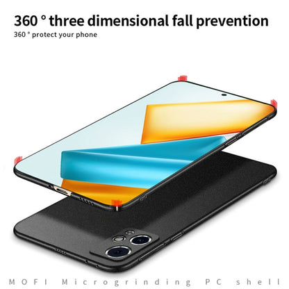 Pour Honor 90 GT Coque de téléphone tout compris ultra-mince en PC givré série MOFI Fandun (gris)