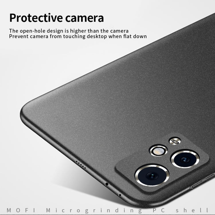 Pour Honor 90 GT Coque de téléphone tout compris ultra-mince en PC givré série MOFI Fandun (gris)
