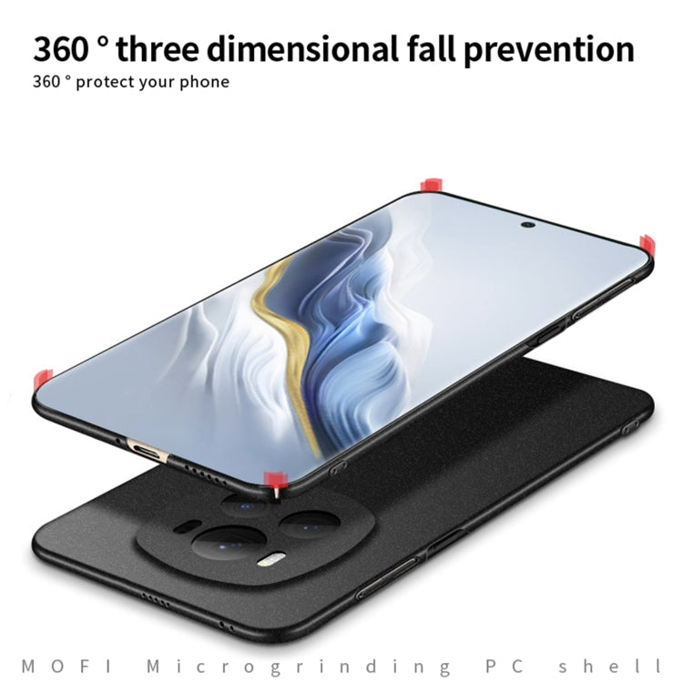 Pour Honor Magic6 Étui de téléphone tout compris ultra-mince en PC givré de la série MOFI Fandun (Rouge)