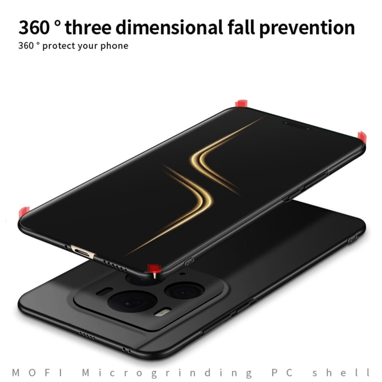 For Honor Magic6 Ultimate MOFI Fandun Series Frosted PC Ultra-thin All-inclusive Phone Case(Black)