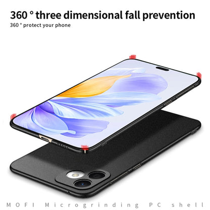 Pour Honor X60i, étui de téléphone tout compris ultra-fin en PC dépoli de la série MOFI Fandun (Gris)