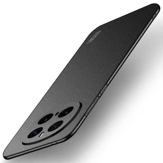 Pour Honor Magic7 Pro Étui de téléphone tout compris ultra-mince en PC givré série MOFI Fandun (noir)