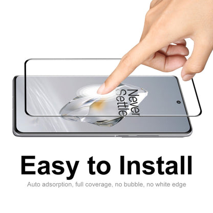 For OnePlus 12 2pcs ENKAY Hat-Prince 3D Hot Bending Side Glue Tempered Glass Full Film