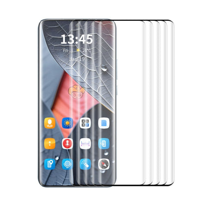 For OnePlus Ace 2 / Ace 2 Pro 5pcs ENKAY Hat-Prince 3D Hot Bending Side Glue Tempered Glass Full Film