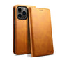 For iPhone 16 Pro Suteni Calf Texture Horizontal Flip Leather Phone Case(Khaki)