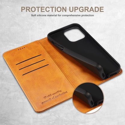Pour iPhone 16 Plus Étui de téléphone en cuir à rabat horizontal texture veau Suteni (kaki)
