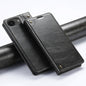 For iPhone 17e / 16e Suteni Baroque Calf Texture Buckle Wallet Leather Phone Case(Black)