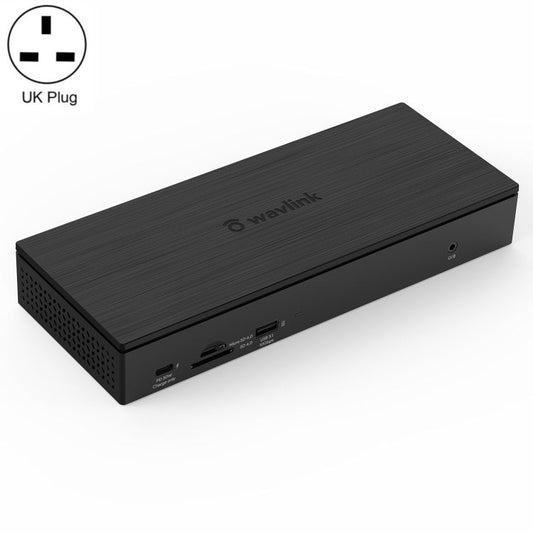 WAVLINK UG69PD10 1 to 4 Screens 4K/5K AV Transfer USB-C to HD Type-C Docking Station Hub, Plug:UK Plug
