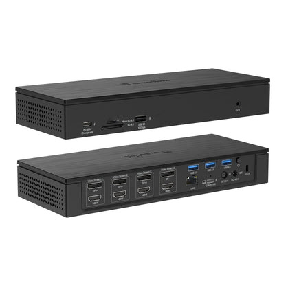 WAVLINK UG69PD10 1 to 4 Screens 4K/5K AV Transfer USB-C to HD Type-C Docking Station Hub, Plug:AU Plug