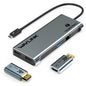 WAVLINK WL-UTD05H Convertisseur Mini Station d'Accueil Thunderbolt 3 Double 4K avec 2 Adaptateurs DP vers HD