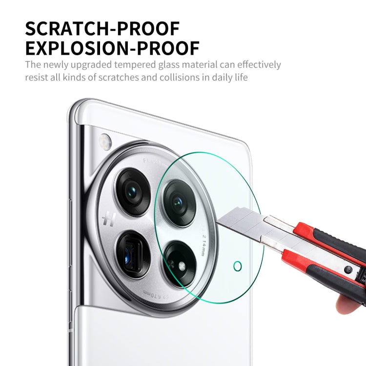 Pour OnePlus 12 2pcs ENKAY Hat-Prince Film en verre trempé 9H pour objectif de caméra arrière