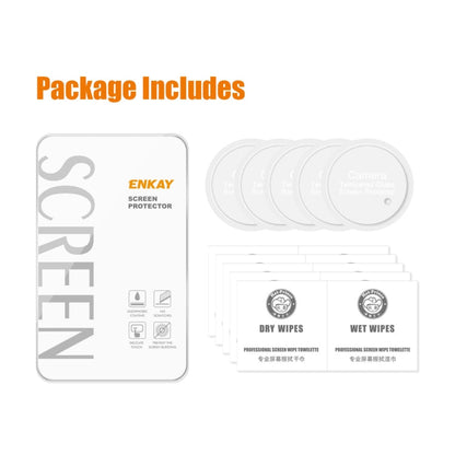 For OnePlus 12 5pcs ENKAY Hat-Prince  9H Rear Camera Lens Tempered Glass Film