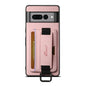 For Google Pixel 8 Suteni H13 Litchi Leather Wrist Strap Wallet Back Phone Case(Pink)