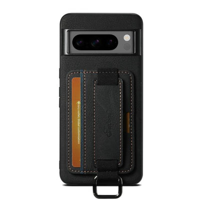 For Google Pixel 10 Suteni H13 Litchi Leather Wrist Strap Wallet Back Phone Case(Black)