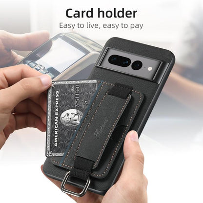 For Google Pixel 10 Suteni H13 Litchi Leather Wrist Strap Wallet Back Phone Case(Black)