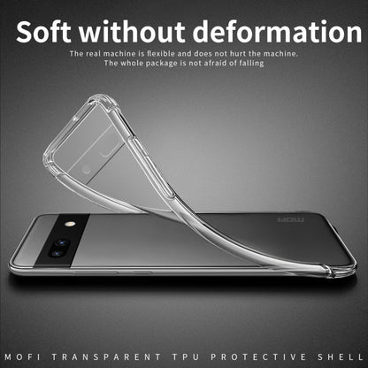 For Google Pixel 8a MOFI Ming Series Transparent Ultra-thin TPU Phone Case(Transparent)
