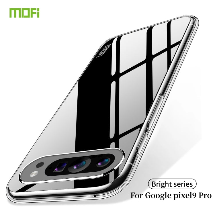 For Google Pixel 9 Pro MOFI Ming Series Transparent Ultra-thin TPU Phone Case(Transparent)