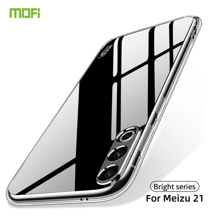 For Meizu 21 MOFI Ming Series Transparent Ultra-thin TPU Phone Case(Transparent)