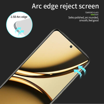 For Realme Narzo 70 Pro MOFI 9H 2.5D Full Screen Tempered Glass Film(Black)