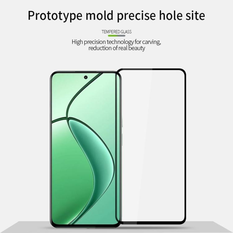 For Realme P1 / C65 MOFI 9H 2.5D Full Screen Tempered Glass Film(Black)