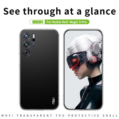 Pour Nubia Red Magic 9 Pro / 9 Pro+ Coque de téléphone en TPU ultra-mince transparente série MOFI Ming (Transparent)