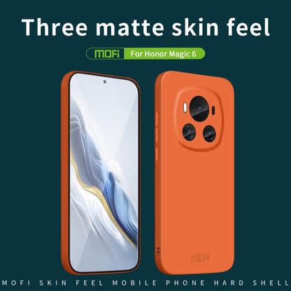 For Honor Magic6 MOFI Qin Series Skin Feel All-inclusive PC Phone Case(Orange)