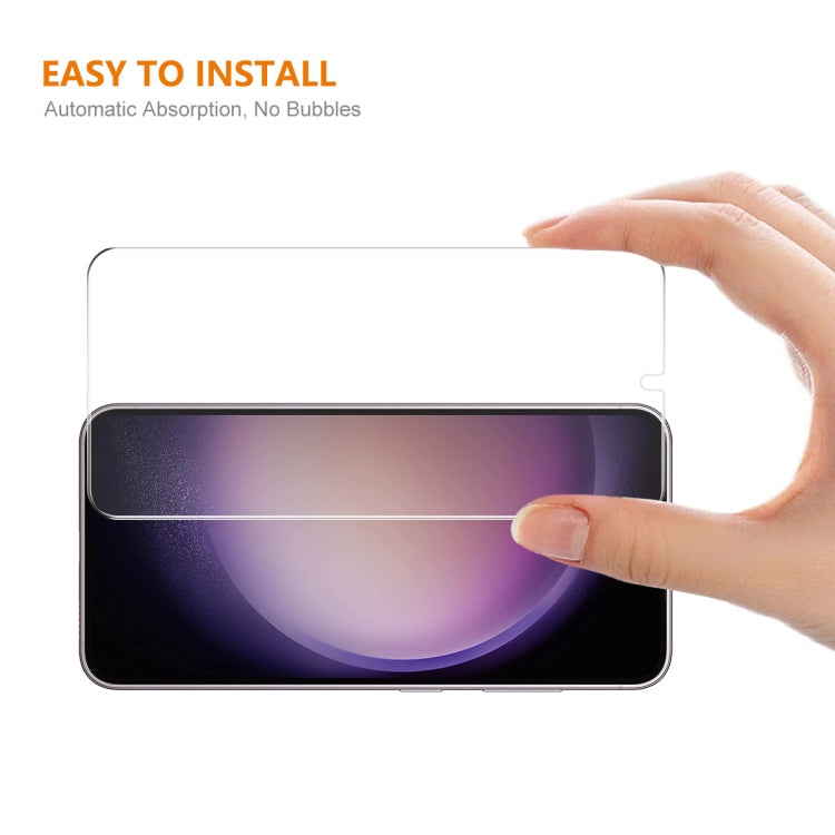 Pour Samsung Galaxy S24 5G, 2 films en verre trempé ENKAY 0,18mm en aluminium-silicium, compatibles avec le déverrouillage par empreinte digitale ultrasonique