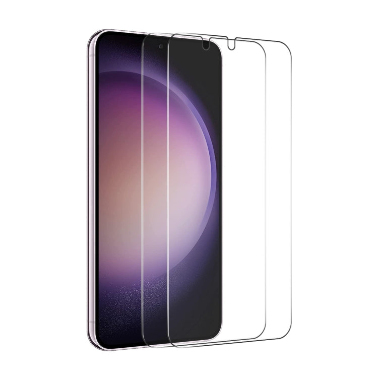 Pour Samsung Galaxy S24 5G, 2 films en verre trempé ENKAY 0,18mm en aluminium-silicium, compatibles avec le déverrouillage par empreinte digitale ultrasonique